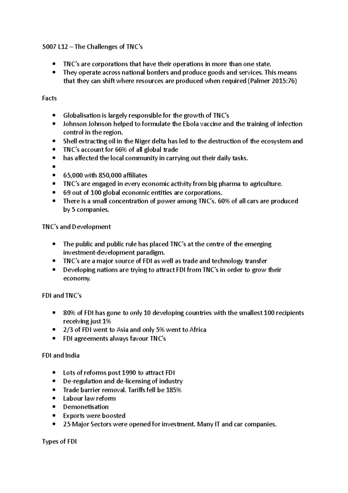 5007 L12 - Challenges of TNC's - 5007 L12 – The Challenges of TNC’s TNC ...