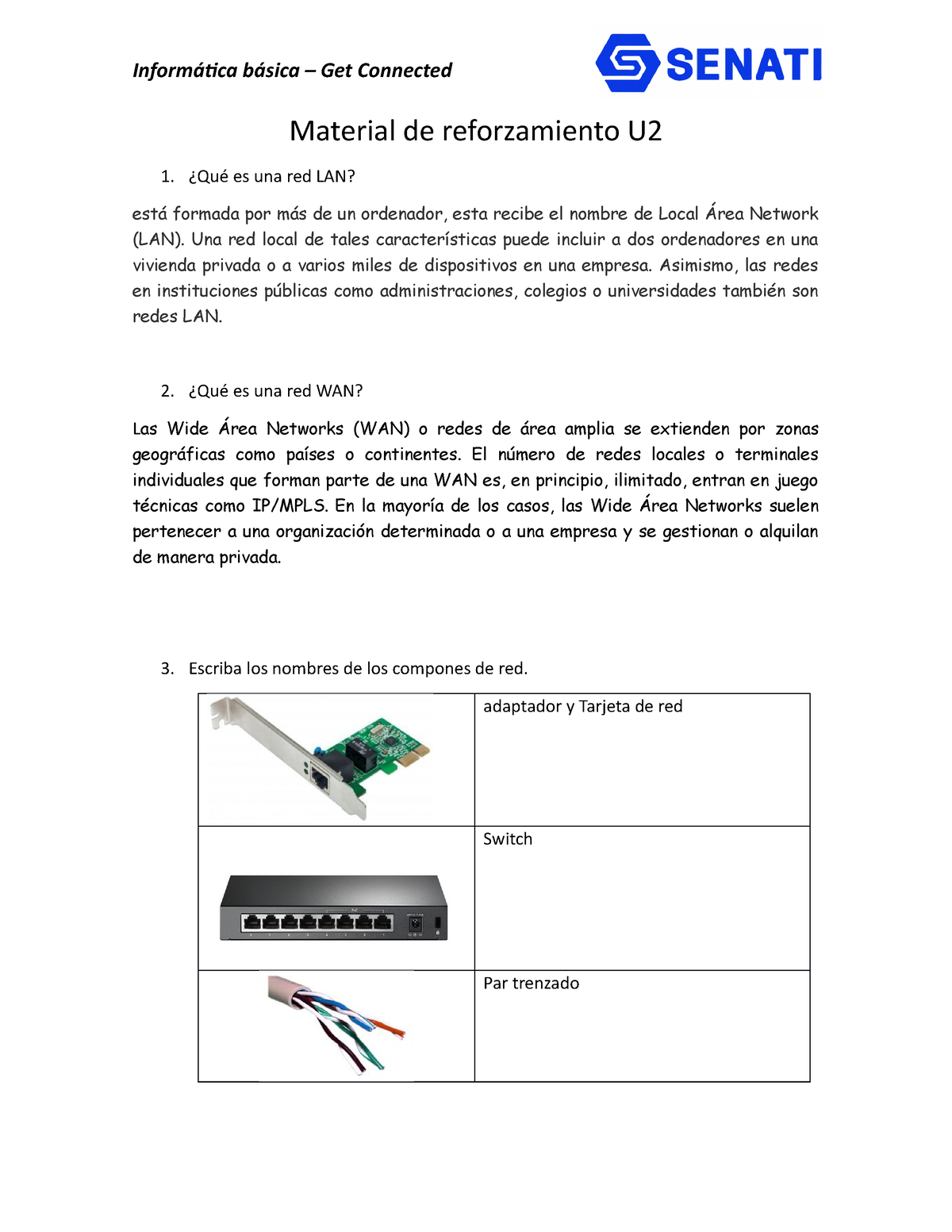 SINU-151 Unidad 02 Material Reforzamiento - Informática Básica – Get ...