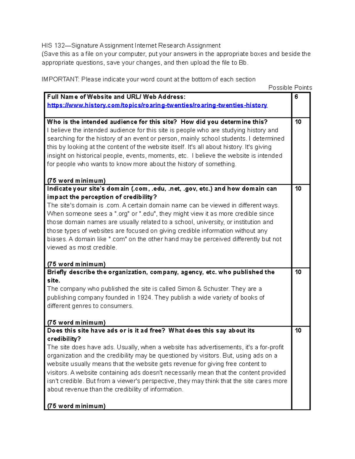 Signature Assignment Internet Research Assignment-HIS 132 - HIS 132 ...