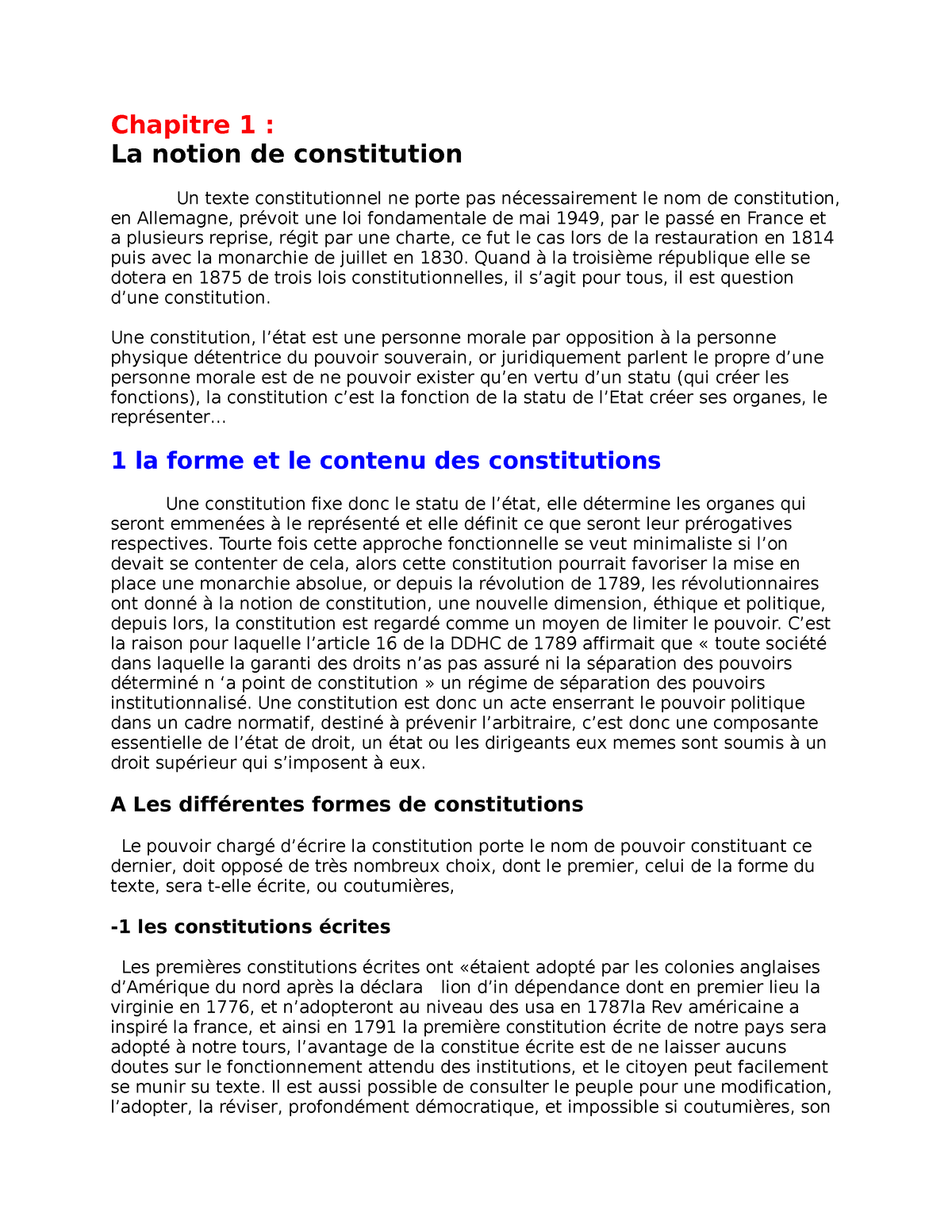 dissertation la notion de constitution