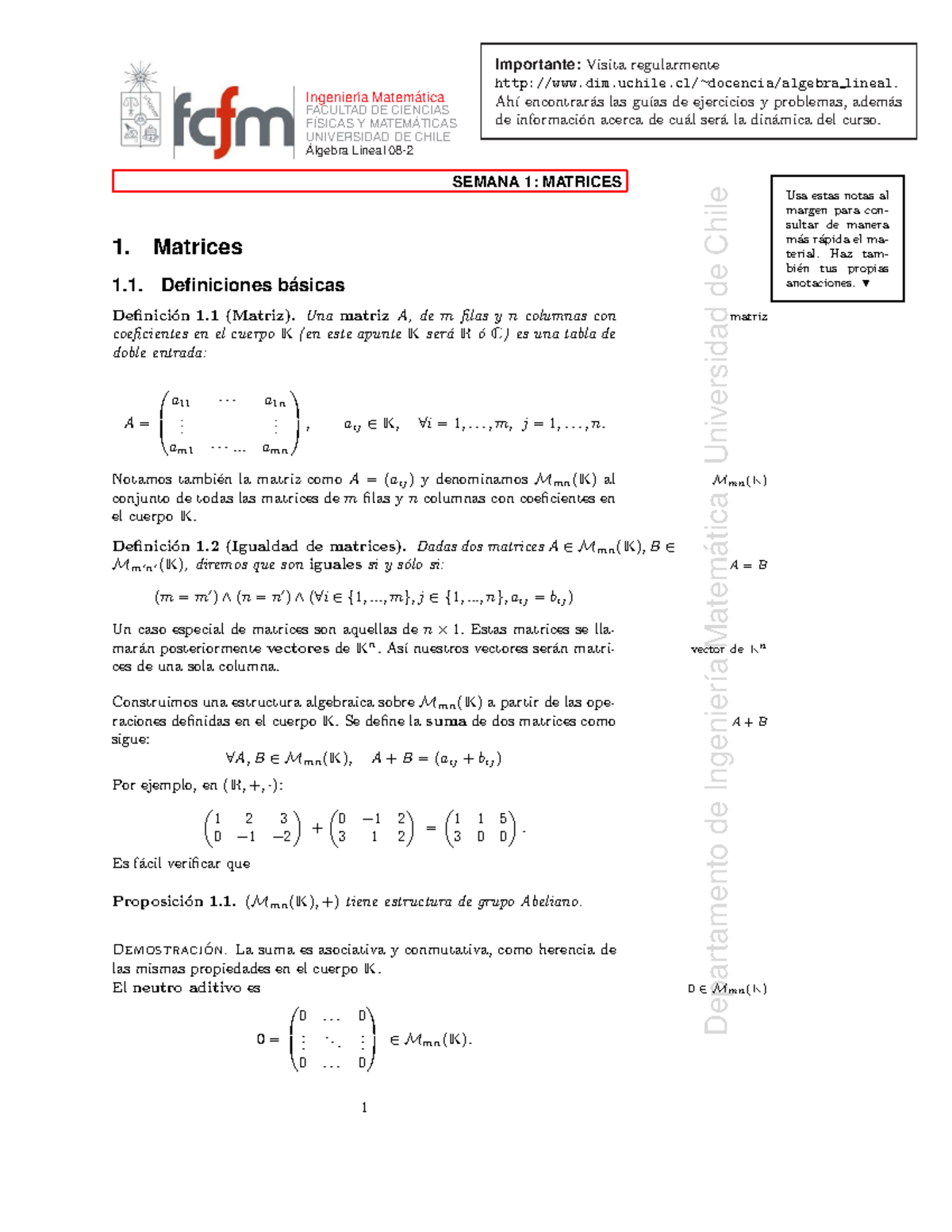 Apuntes Uchile Algebra Lineal Departamento De Ingenier ́ıa Matem ́atica Universidad De Chile 6119