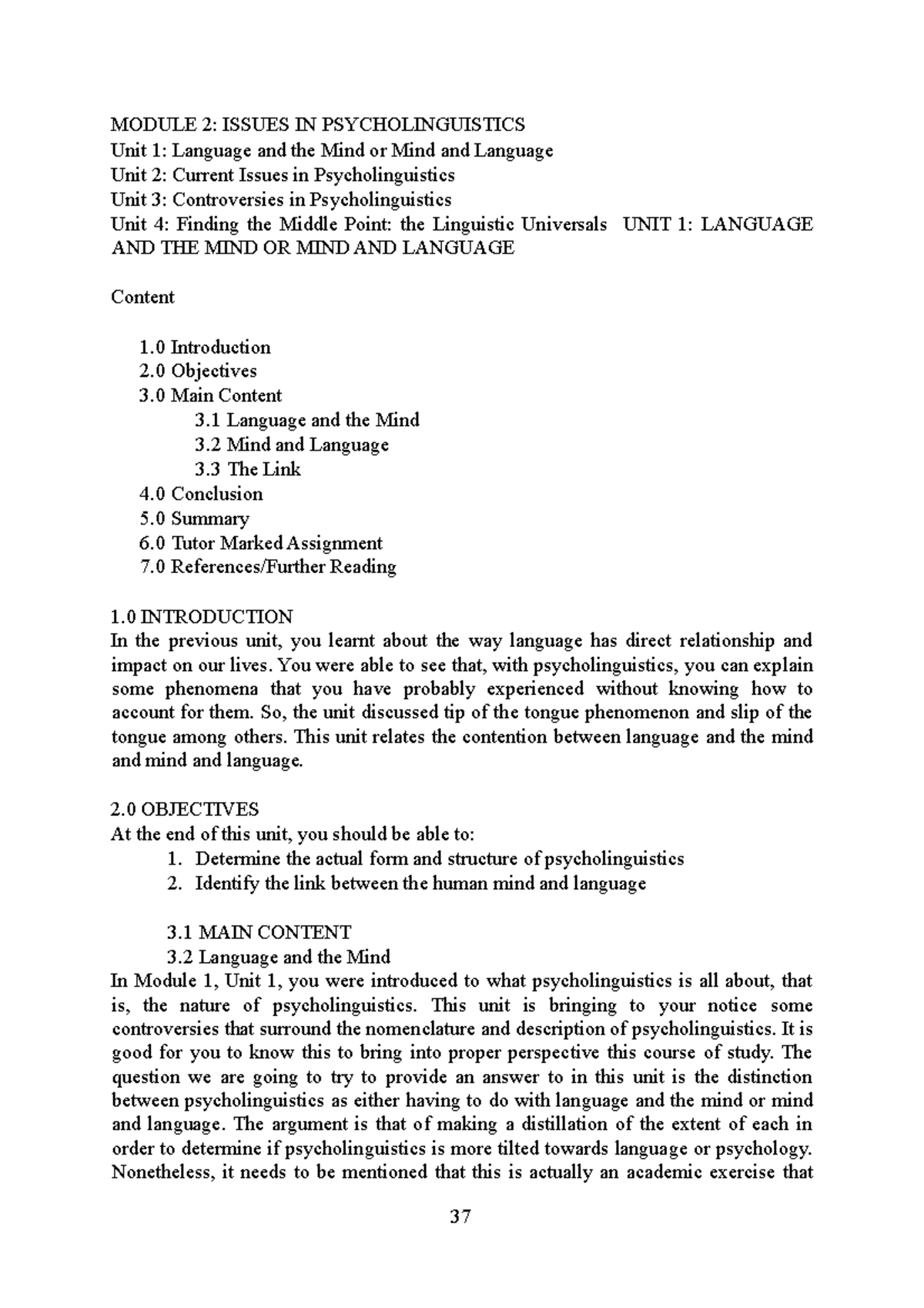 Issues in Psycholinguistics ( Salipada) - MODULE 2: ISSUES IN ...