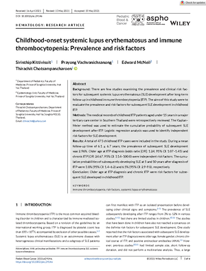 Systemic Lupus Erythematosus in Children and Young People - Charras 1 ...