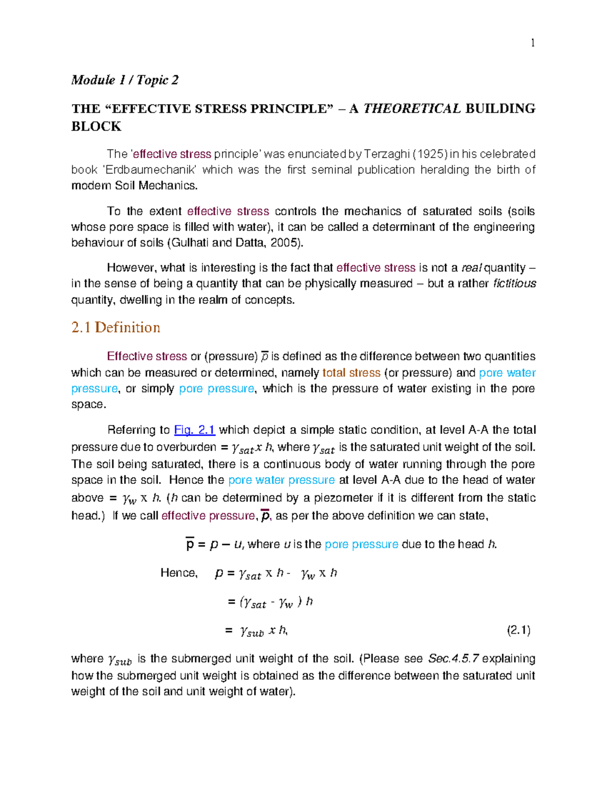 E Bk - TPC 2 F - Lecture Notes 2 - 1 Module 1 / Topic 2 THE “EFFECTIVE ...