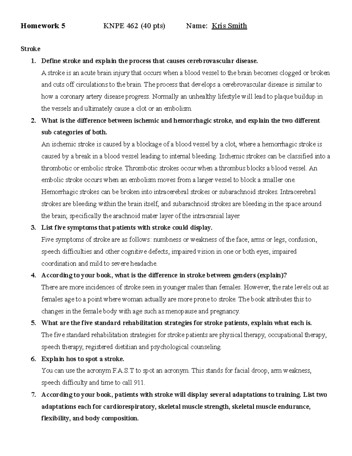 HW 5 - Homework assignment - Homework 5 KNPE 462 (40 pts) Name: Kris ...