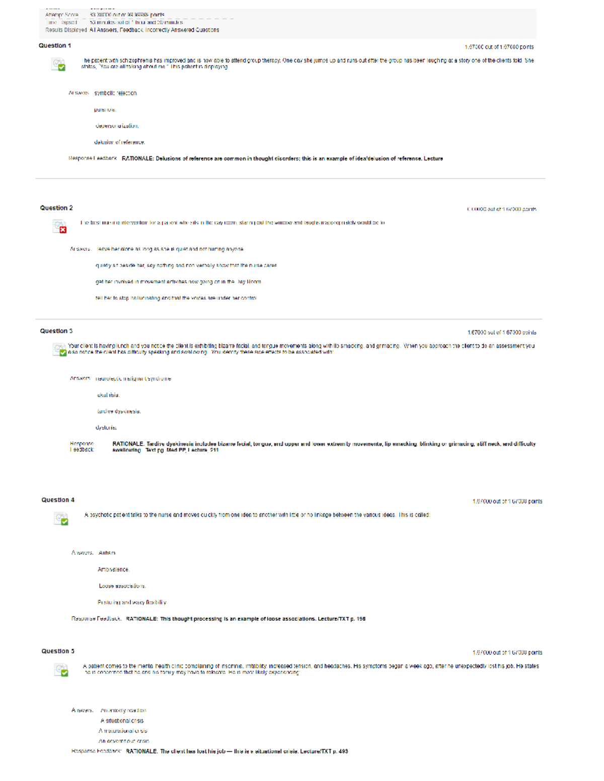 Psych Exam 2 - Lecture Notes - NURS 4564 - Studocu