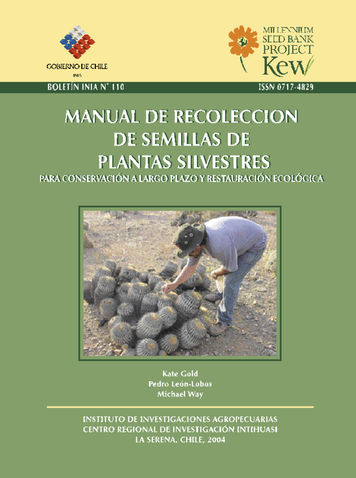 Manuaul de recoleccion de semillas de plantas nativas silvestre ...