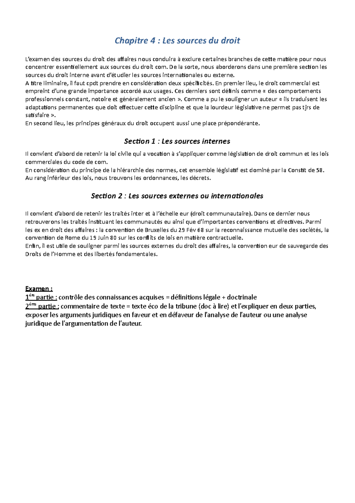 Chapitre 4 Les sources du droit - Chapitre 4 : Les sources du droit L ...