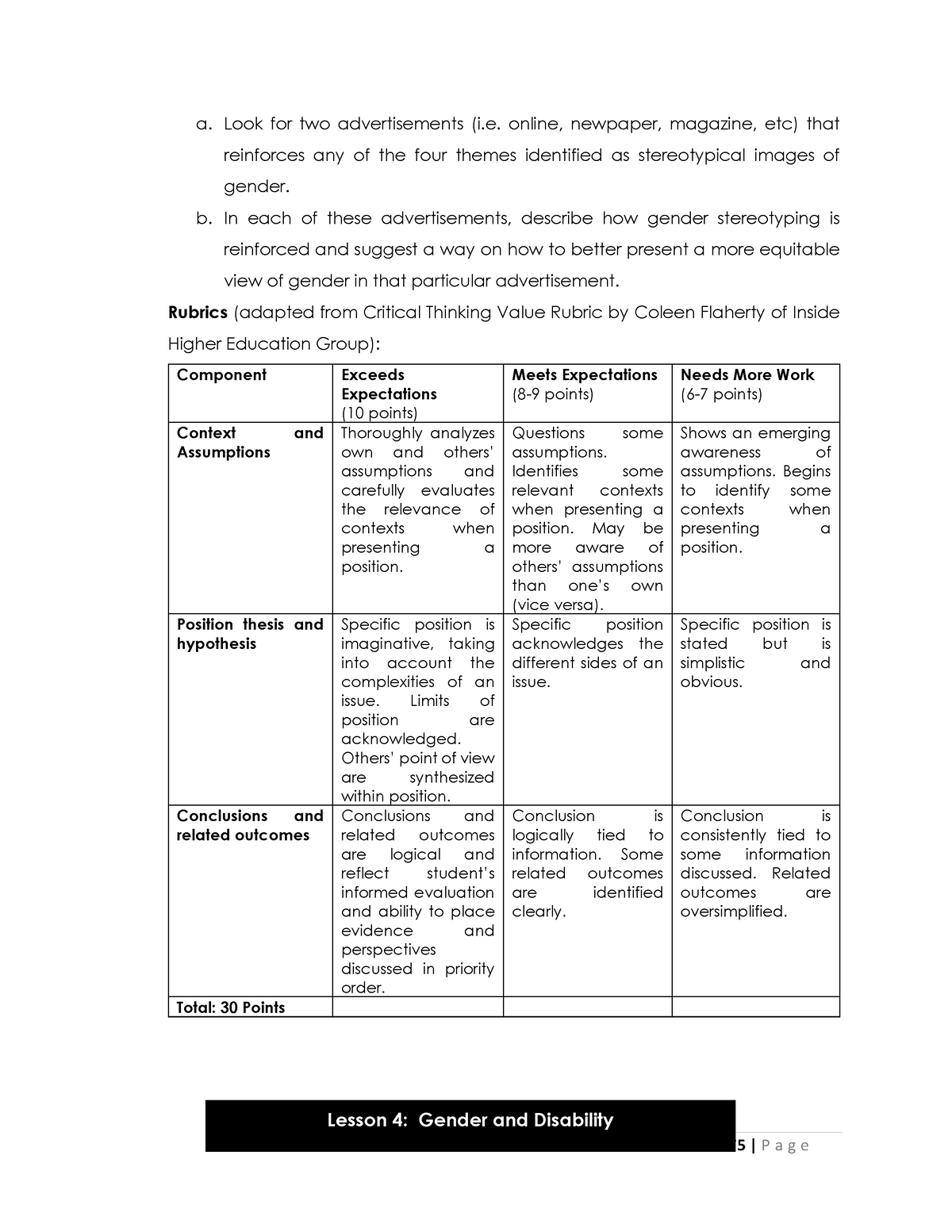 G Elect 2 UNIT 2 Lesson 4 - Gender And Society Notes - A. Look For Two ...