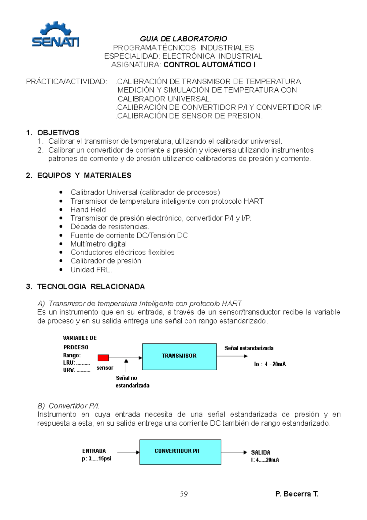 GUIA LAB. cal.Inst. Intel. ,Tx. Pres. y Convert. P10 - GUIA DE ...
