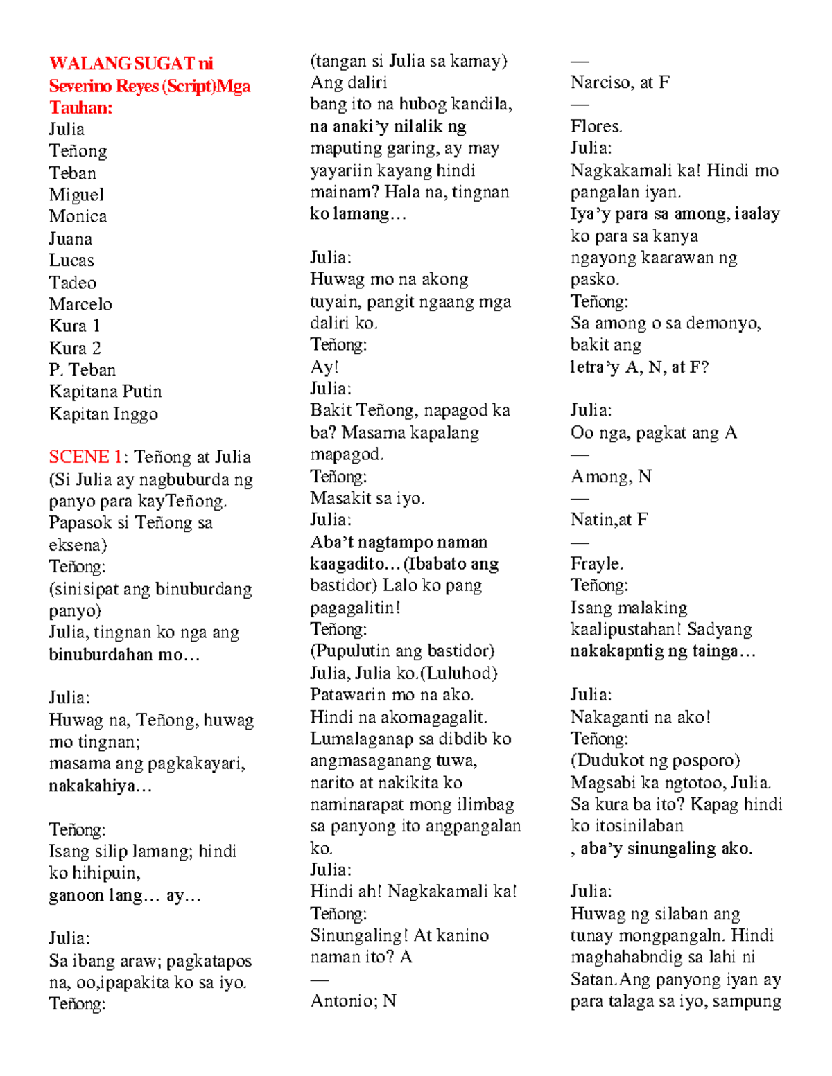 Idoc.pub walangsugatniseverinoreyes WALANG SUGAT ni Severino