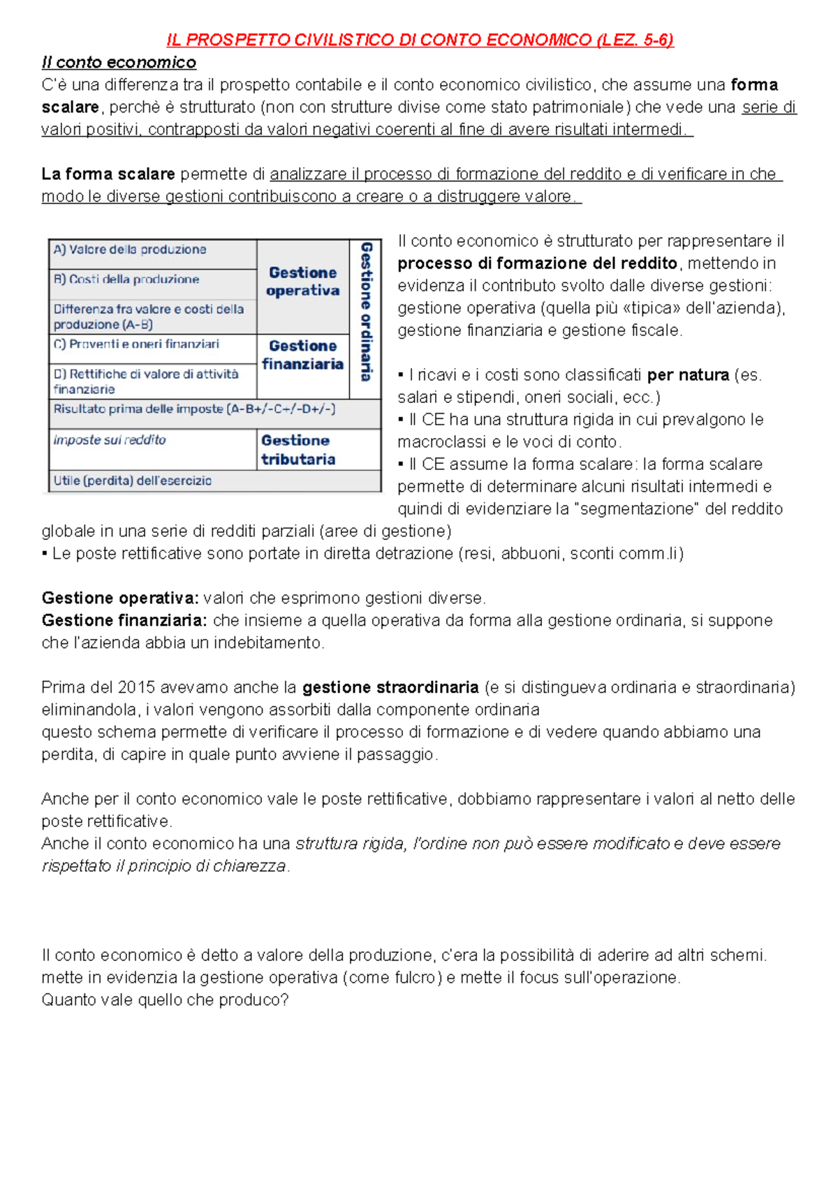 lezione-5-6-7-03-9-03-il-prospetto-civilistico-di-conto-economico