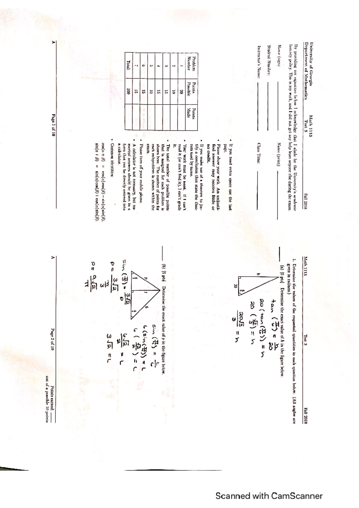 pre-calc-exam-3-fall-2018-math-1113e-studocu