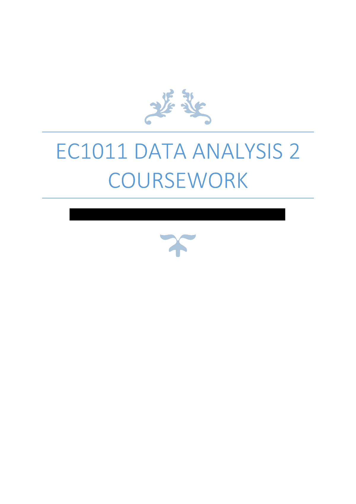 coursework for data analysis
