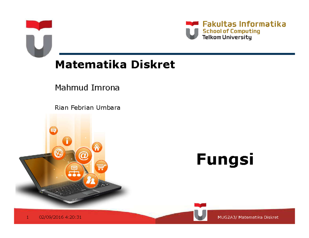 Pengertian Fungsi - Matematika Diskret Mahmud Imrona ####### Rian ...