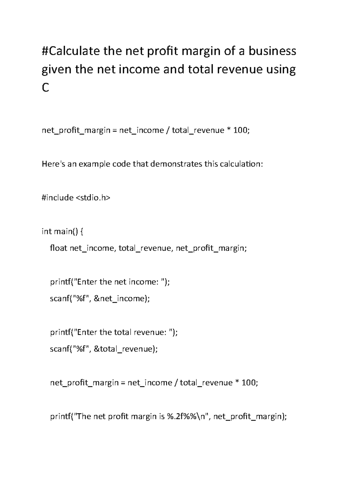 net-income-and-total-revenue-c-the-net-income-scanf-function-is-used