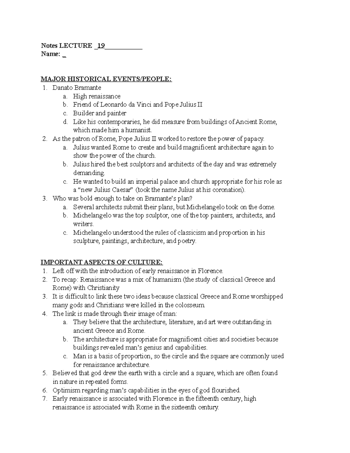 Lecture 19 - Notes LECTURE _19___________ Name: _ MAJOR HISTORICAL ...