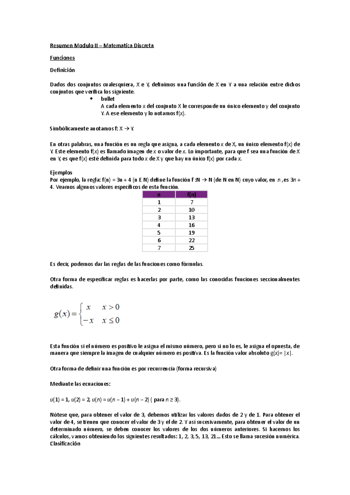 Matematica Discreta - Resumen Modulo II - Matematica Discreta - Resumen ...
