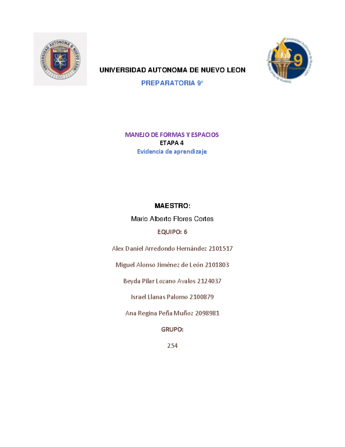 MFy E Etapa 4 Equipo 6 - UNIVERSIDAD AUTONOMA DE NUEVO LEON ...