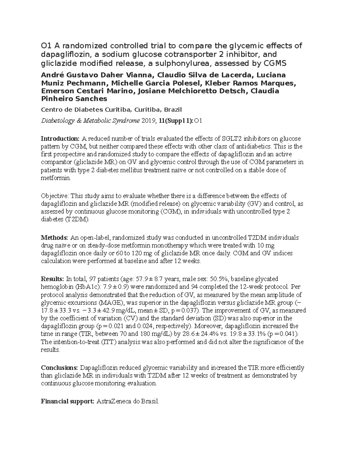 A randomized controlled trial to compare the glycemic effects of ...