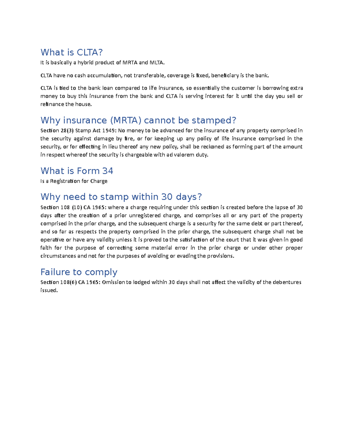 What is CLTA Brief Introduction on insurance CLTA What is CLTA