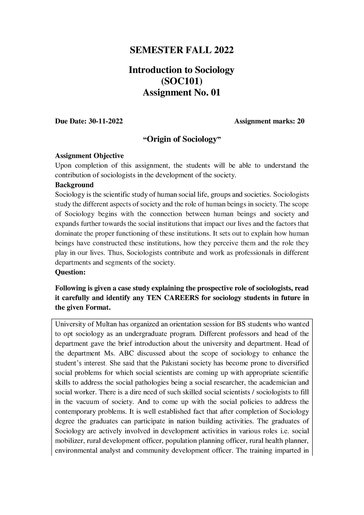 soc101 assignment 1 solution 2022 pdf