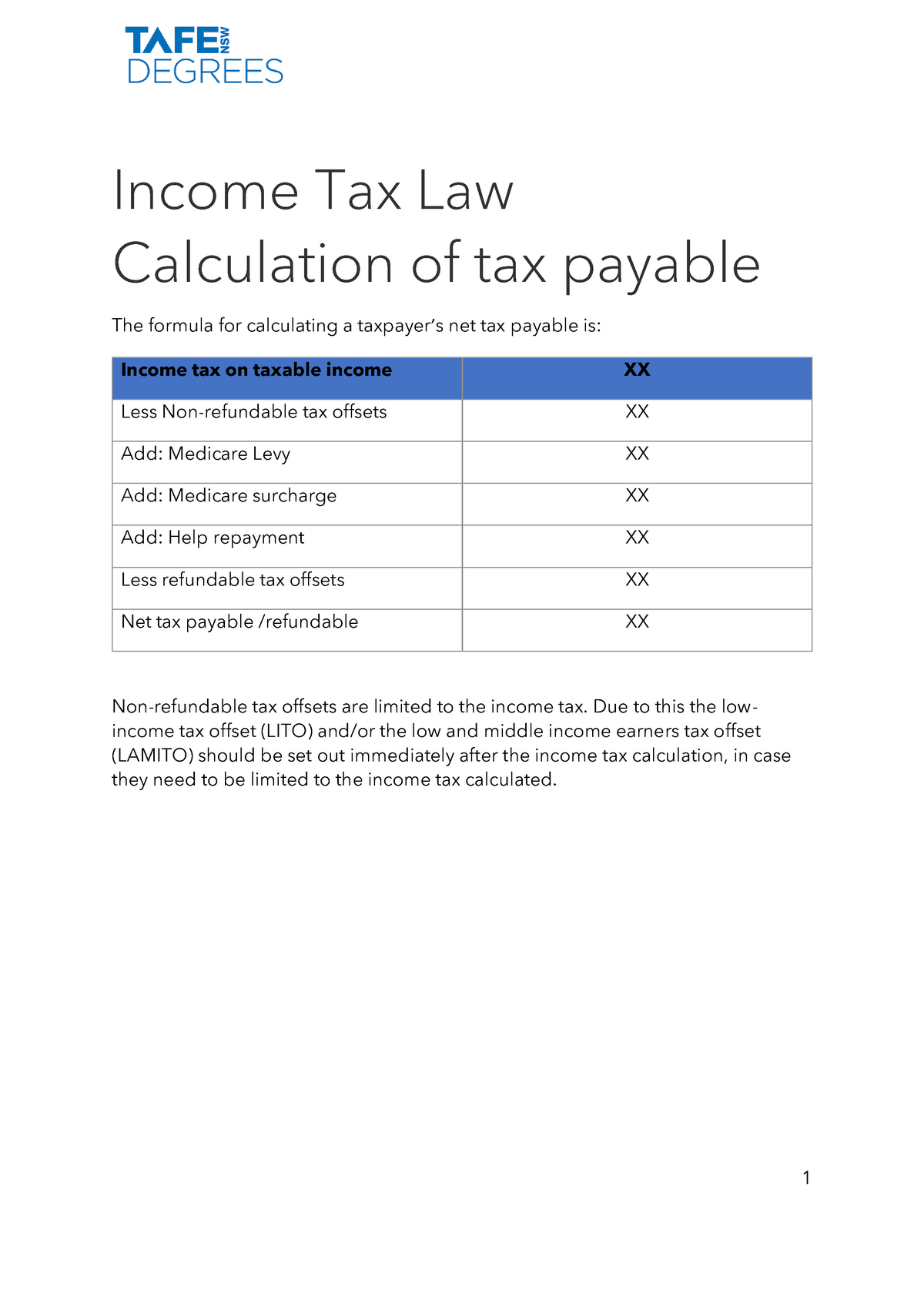 income-tax-law-calculation-of-tax-payable-income-tax-law-calculation