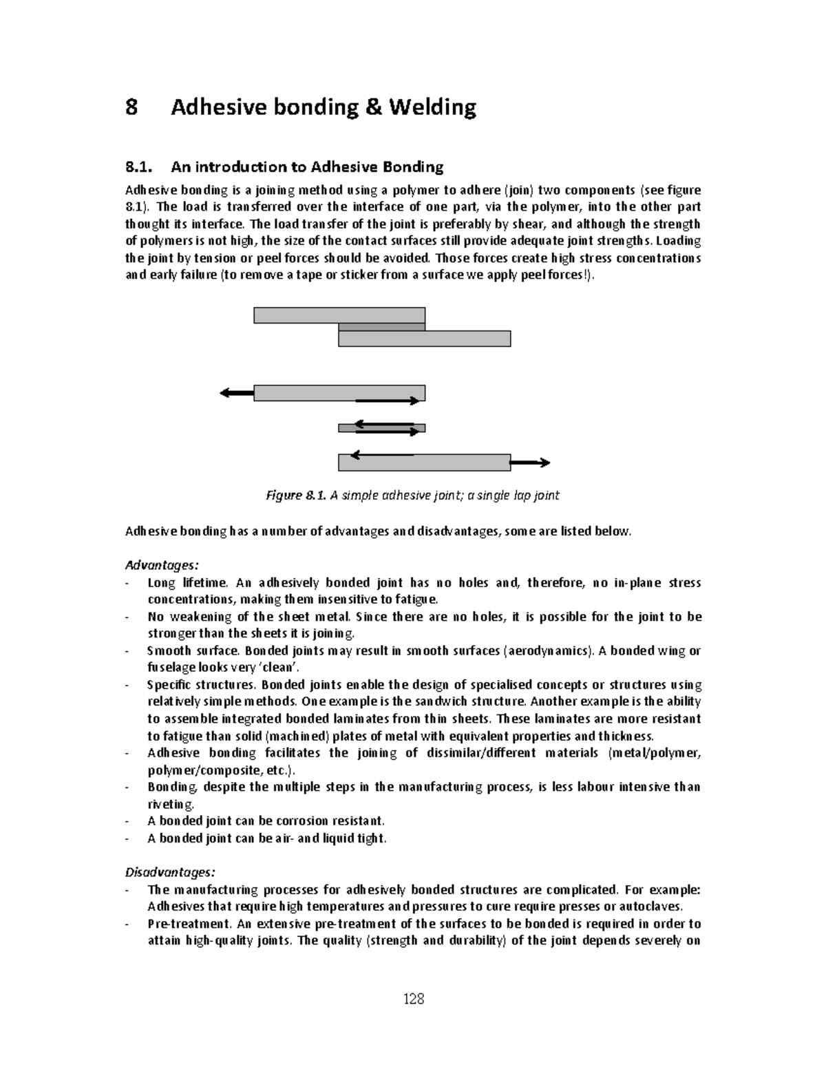 CH8 Bonding and Welding 2023 8 Adhesive bonding & Welding 8. An