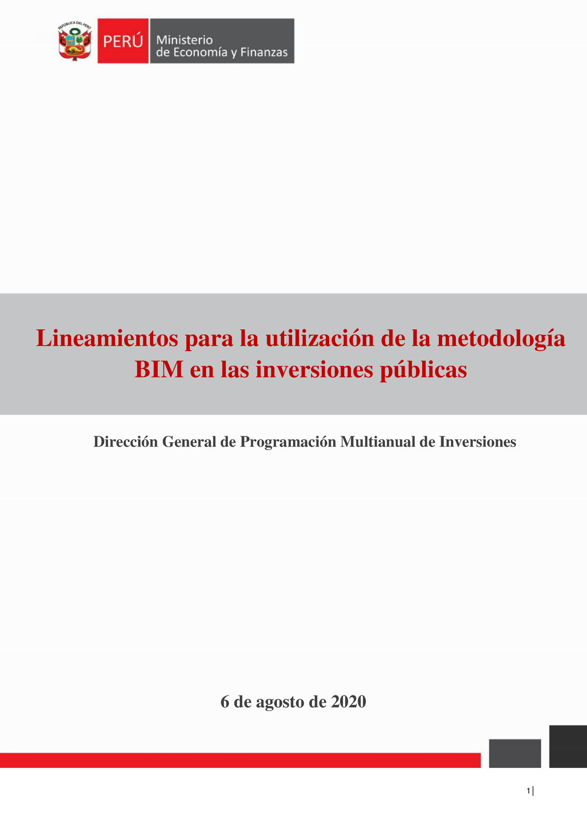 Lineamientos Para La Utilizacion De La Metodologia Bim Este Documento Contiene Criterios 5392