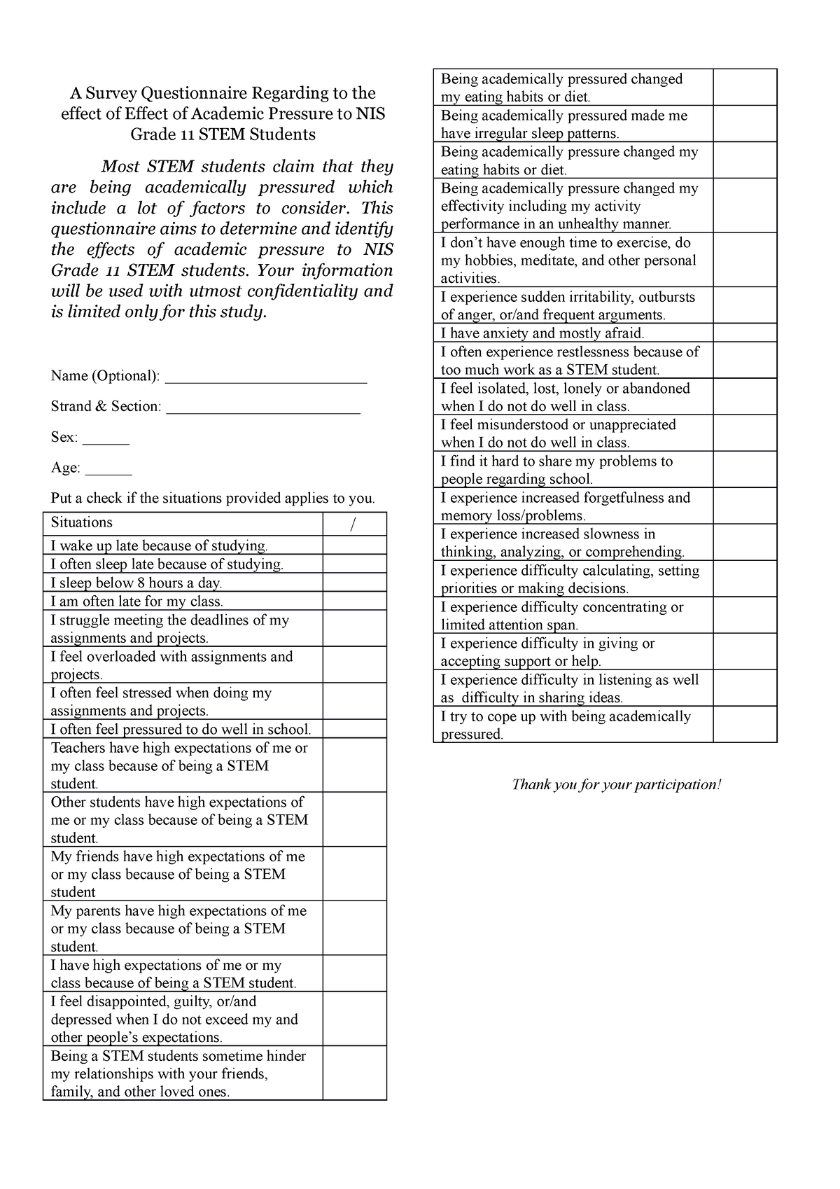 research paper about academic pressure