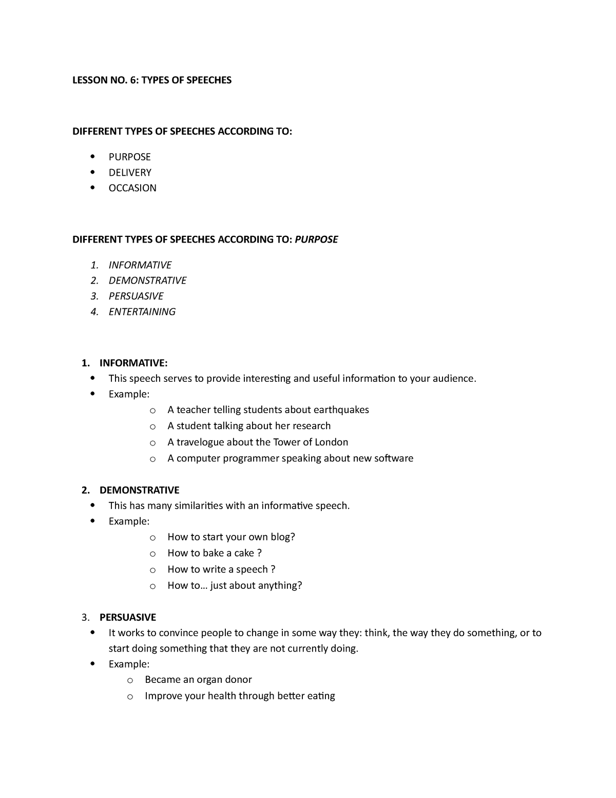 purcom-ch-6-lesson-no-6-types-of-speeches-different-types-of