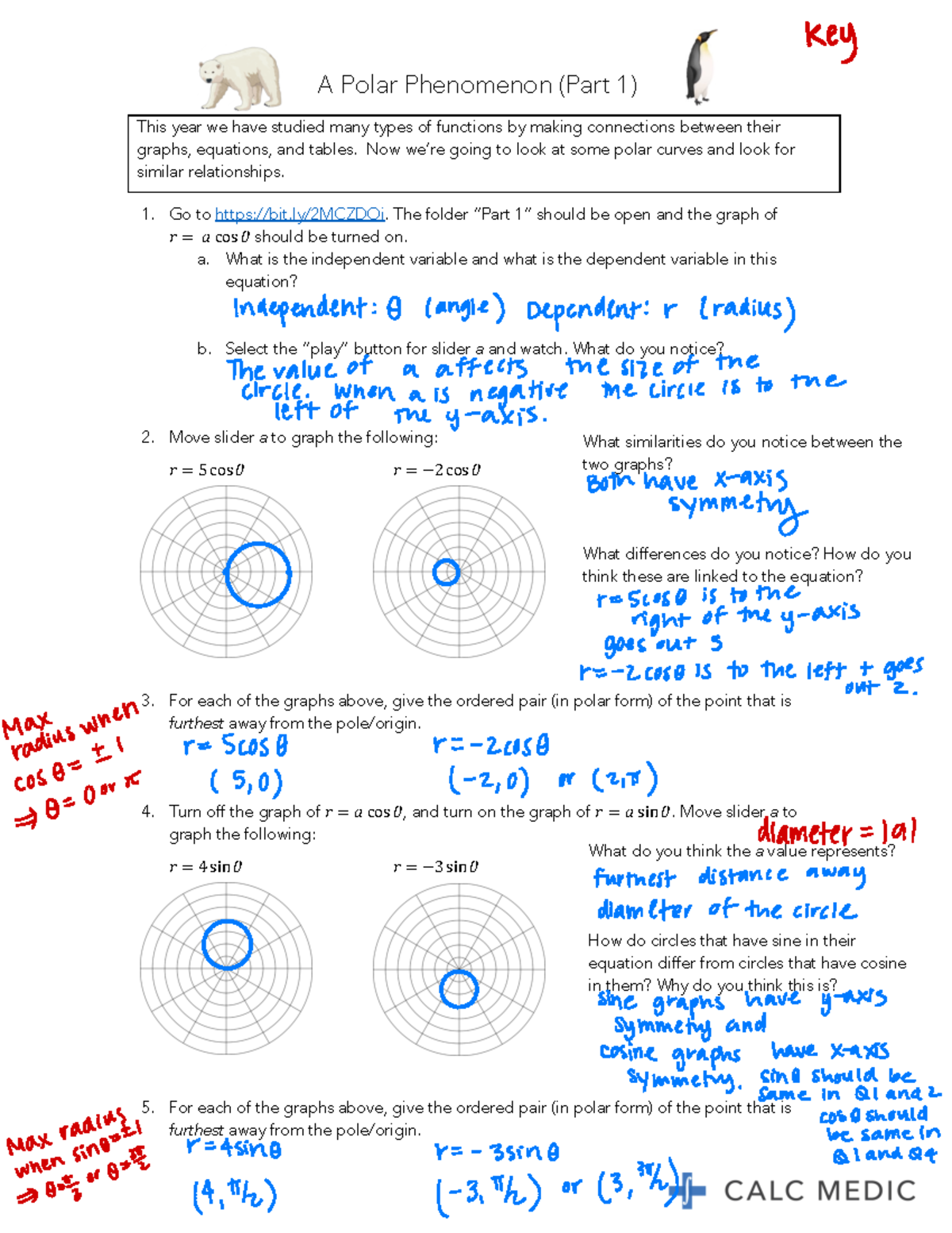 Lesson 8 3 Answer Key Ap Precalculus Calc Medic What Do You Think