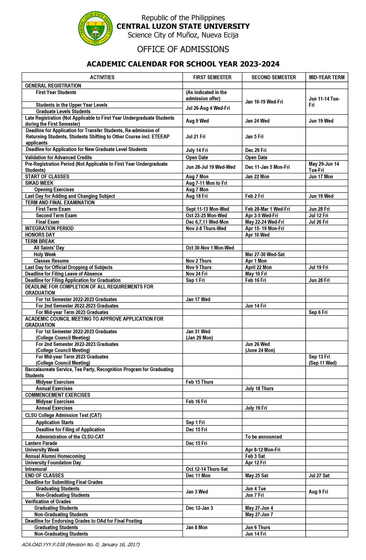 AcademicCalendar2324v after AC ACA.OAD.YYY.F (Revision No. 0