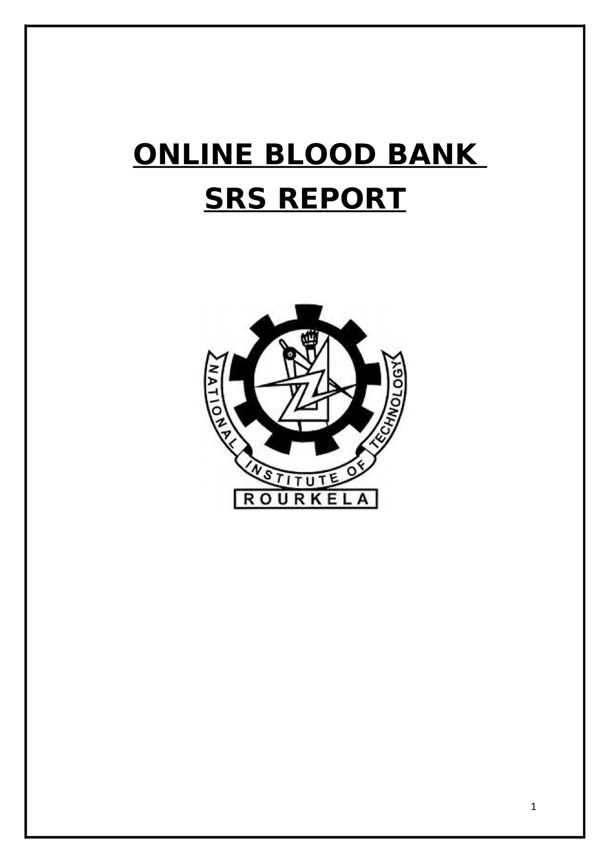 Online Blood Bank Manamgement System Srs Report Studocu