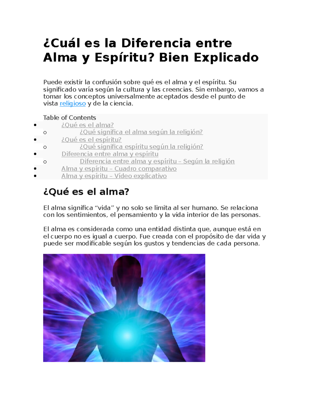 Cu l Es La Diferencia Entre Alma Y Esp ritu Cu l Es La Diferencia