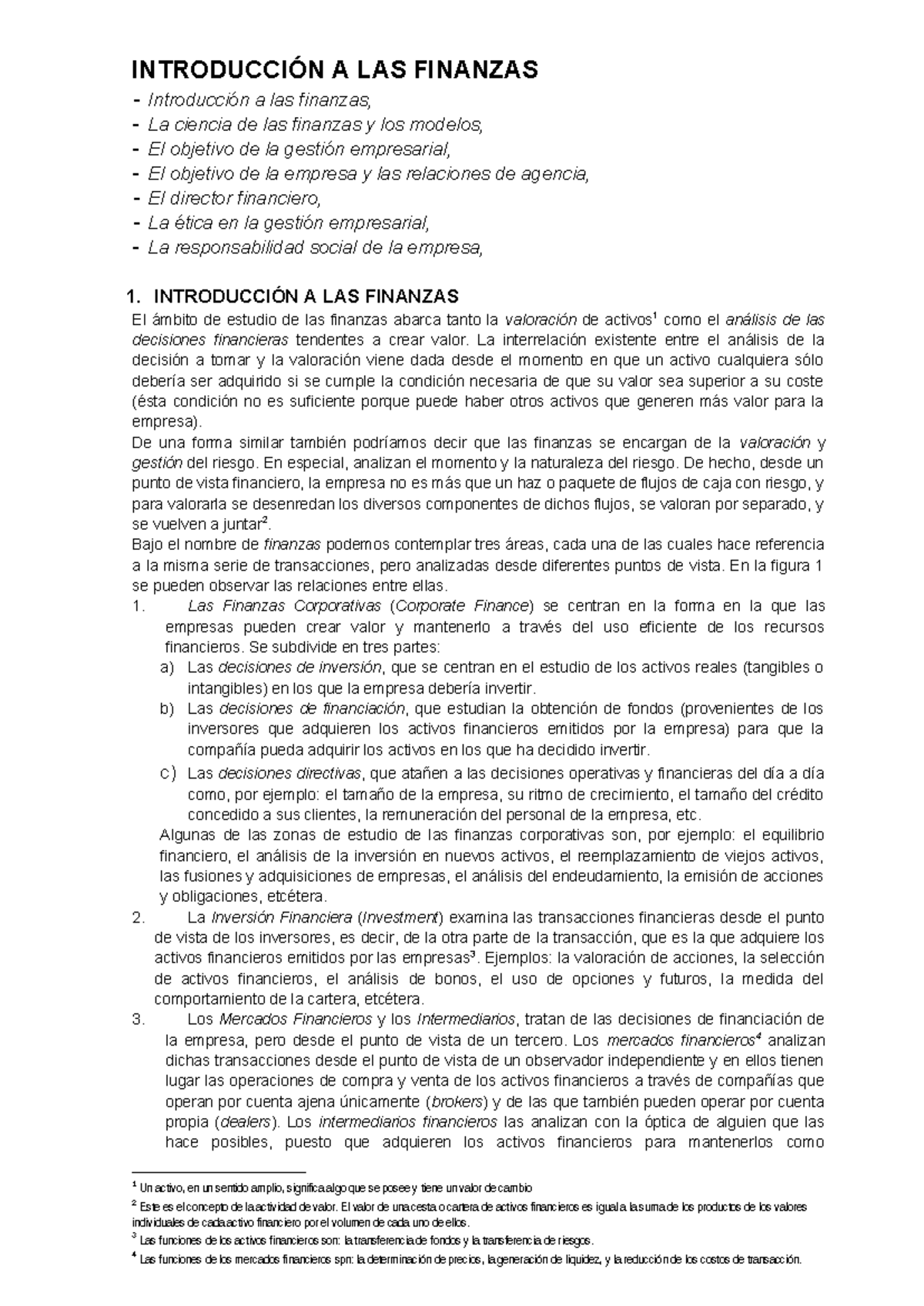 Introduccion A LAS Finanzas - INTRODUCCIÓN A LAS FINANZAS ...