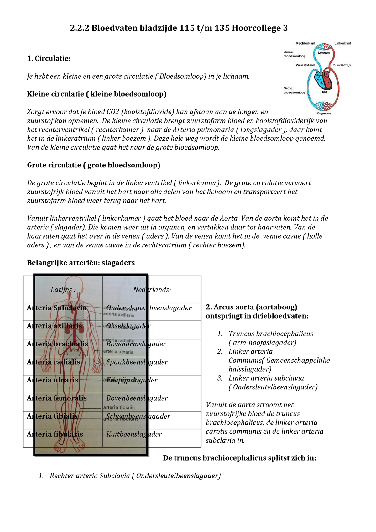 Fysiologie & Anatomie - Samenvatting Hoorcollege 3 Blz 115-135 Medische ...