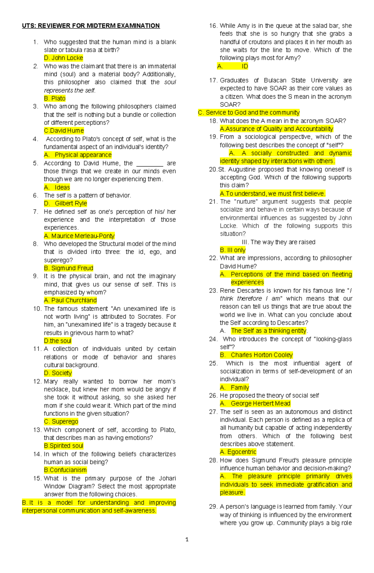 UTS Reviewer Finale-2024 unfinished - UTS: REVIEWER FOR MIDTERM ...