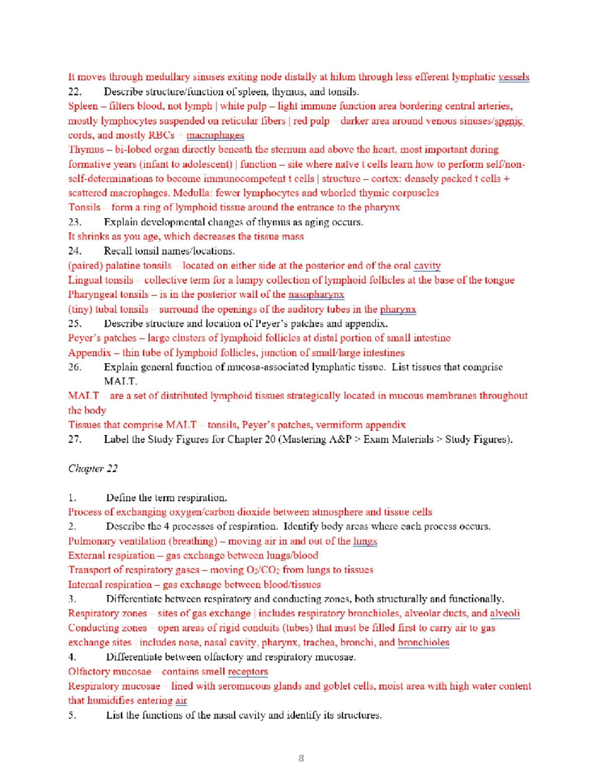 Exam 3 Study Guide Page 8 - It Moves Through Medullary Sinuses Exiting ...