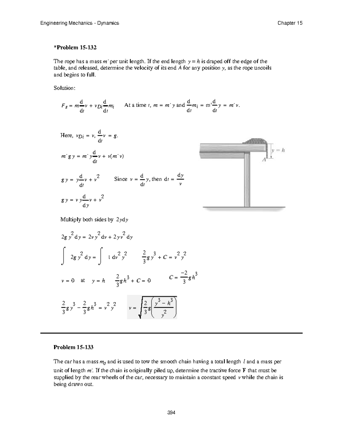 Engineering Mechanics -Dynamics Problem - Engineering Mechanics ...