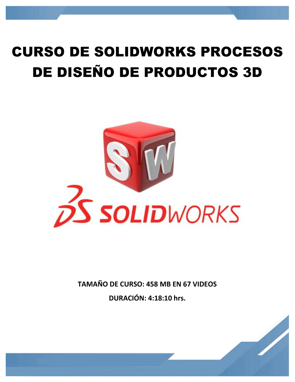 Temario Curso Solidworks Procesos DE Diseño DE Productos 3D - CURSO DE ...