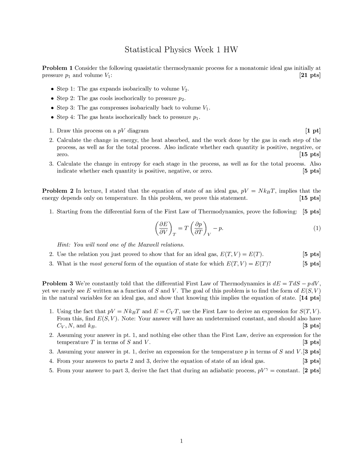 first law of thermodynamics differential form