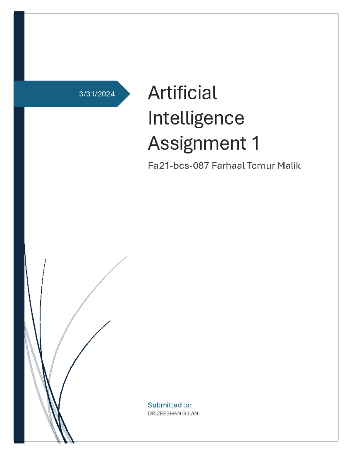 artificial intelligence practical assignment