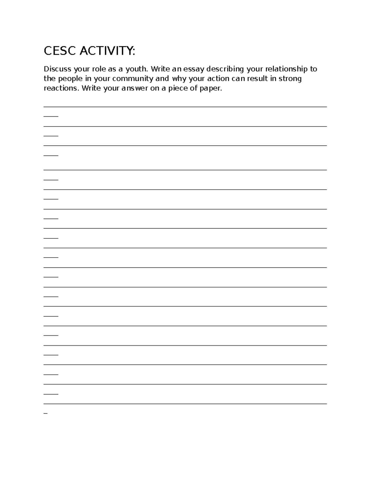 CESC- Activity - The image shows a concept map that illustrates the ...