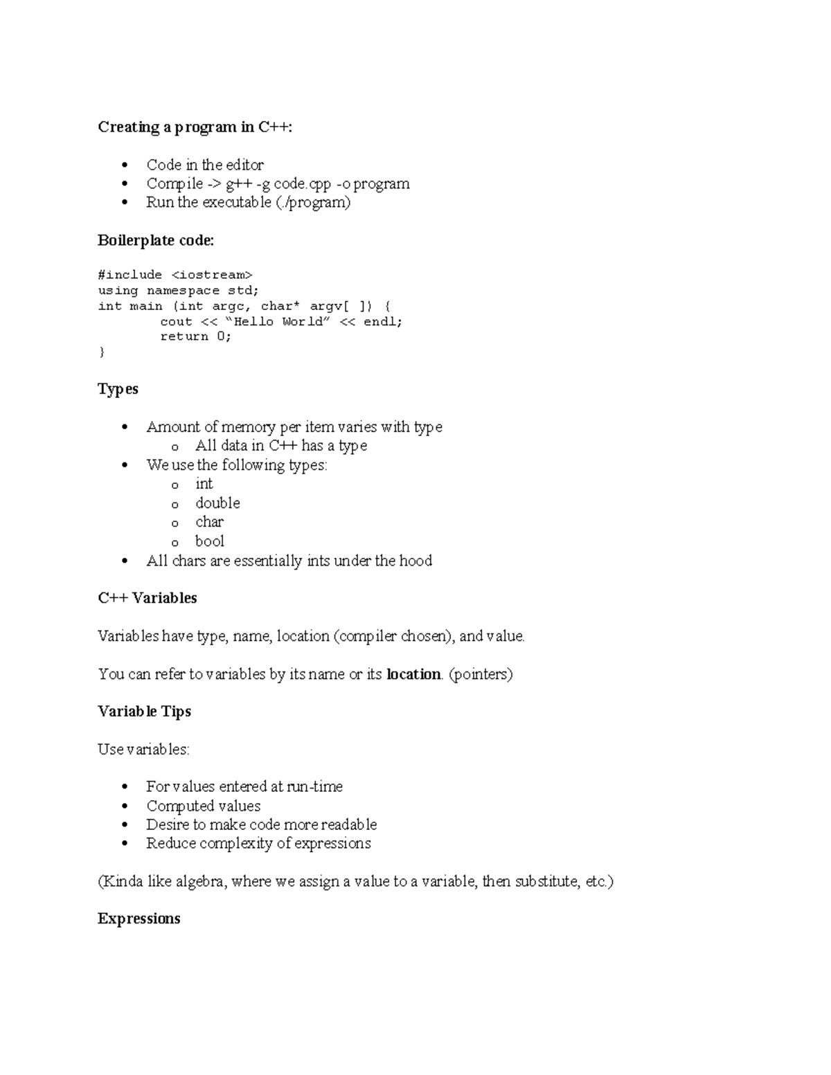 unit-1-data-types-and-syntax-creating-a-program-in-c-code-in-the-editor-compile-g