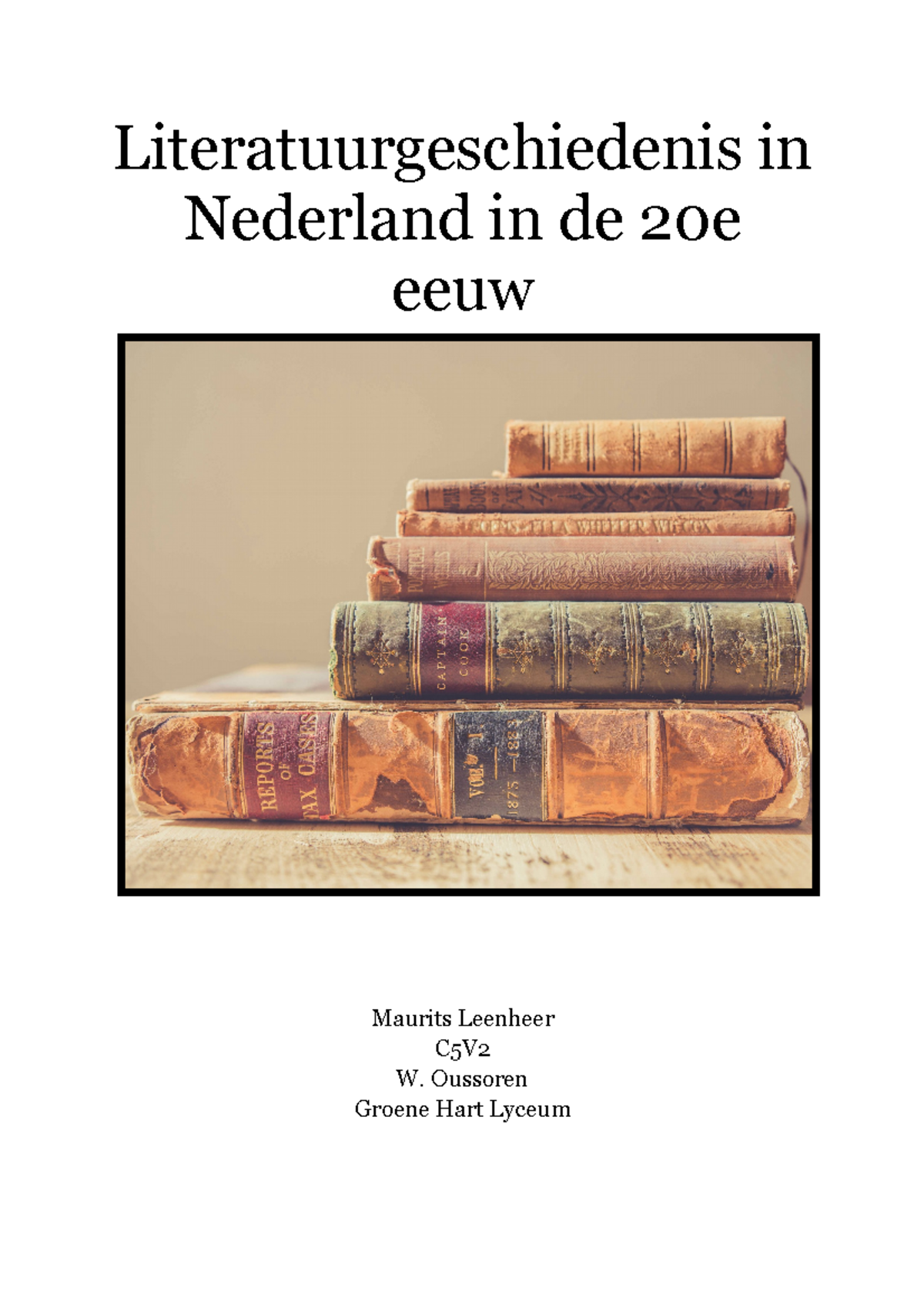 Literatuur Laagland - Literatuurgeschiedenis In Nederland In De 20e ...