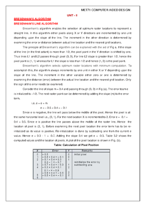 CAD(U5) - Computer Aided Design Lecture Notes - UNIT – V STANDARDS FOR ...