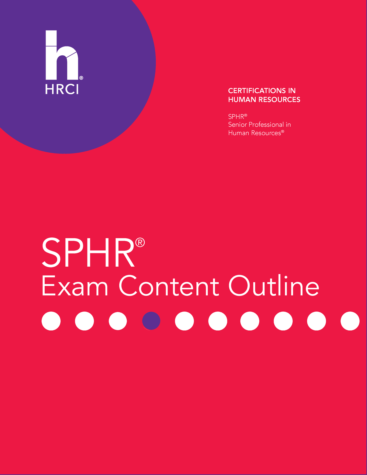 Sphr exam content outline afhfhsgfns SPHR ® Exam Content Outline