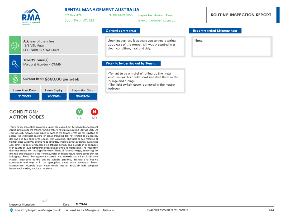 15102712-Routine Condition Report - RENTAL MANAGEMENT AUSTRALIA ...