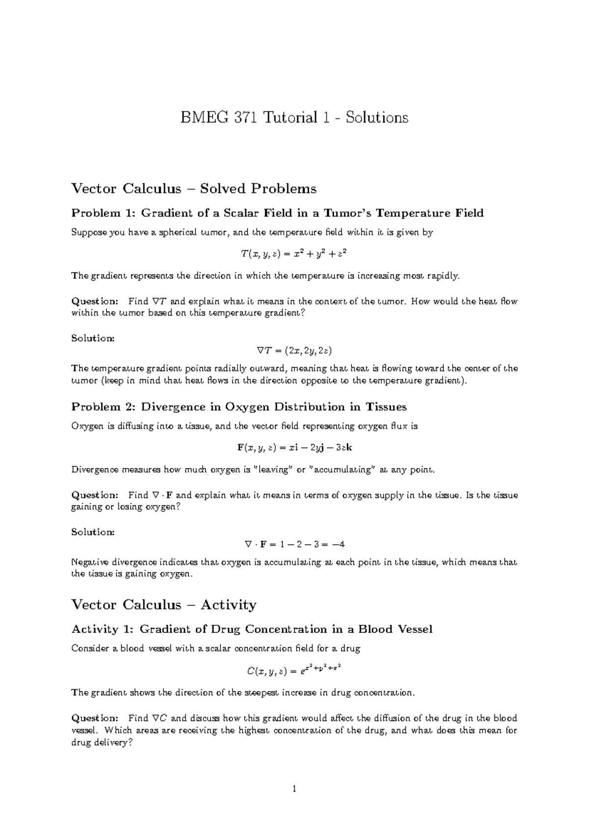 BMEG+371+Tutorial+1+-+Solutions - BMEG 371 Tutorial 1 - Solutions ...